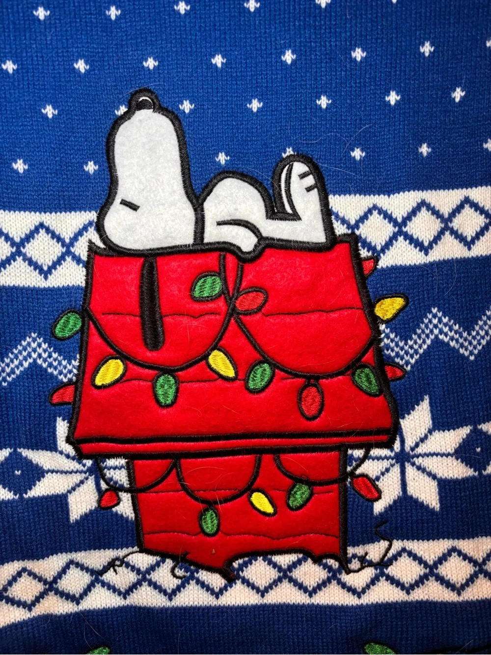 Peanuts blue knit